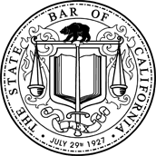 The State Bar of California badge 